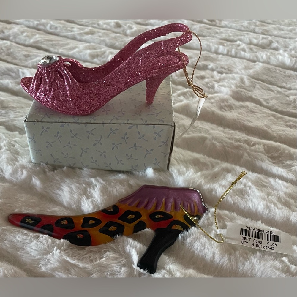 3/$15 NWT High Heel Christmas Ornaments Lot Bundle